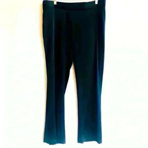 Theory Satin Finish Flare Leg Trousers.